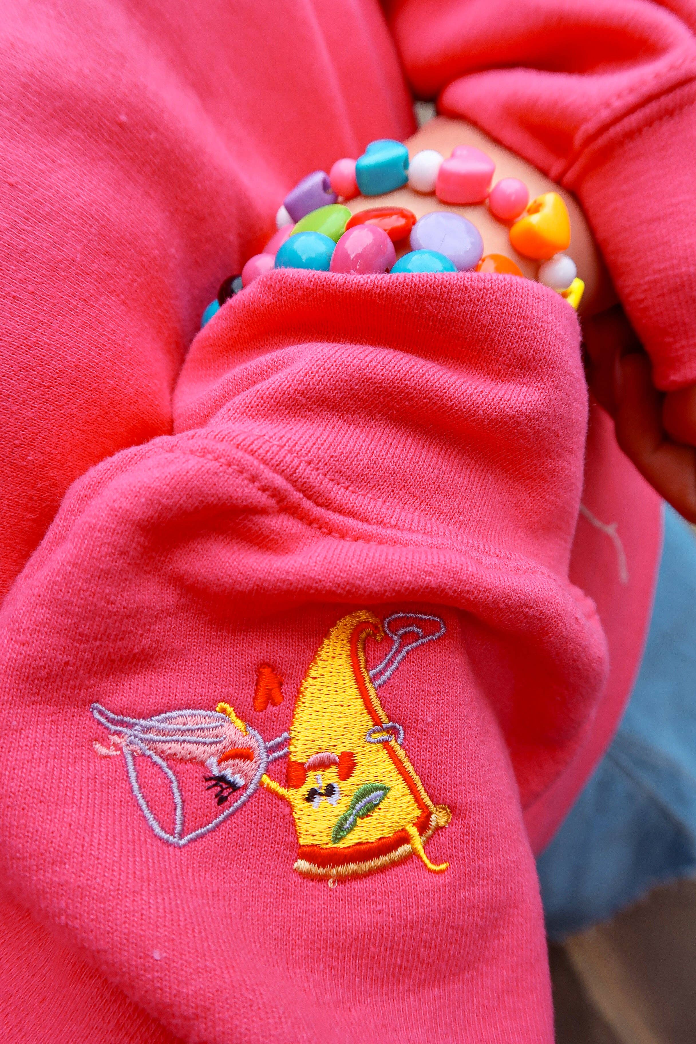 Limpet Store - Vente Sweat-shirt à imprimés – femme - Sweatshirt oversize La pizza et le vin3