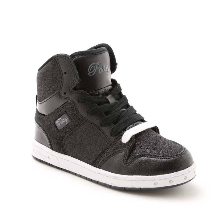 Pastry - Wholesale Lifestyle Sneakers - Kids - Pastry Glam Pie Glitter Youth Sneaker in Black/White