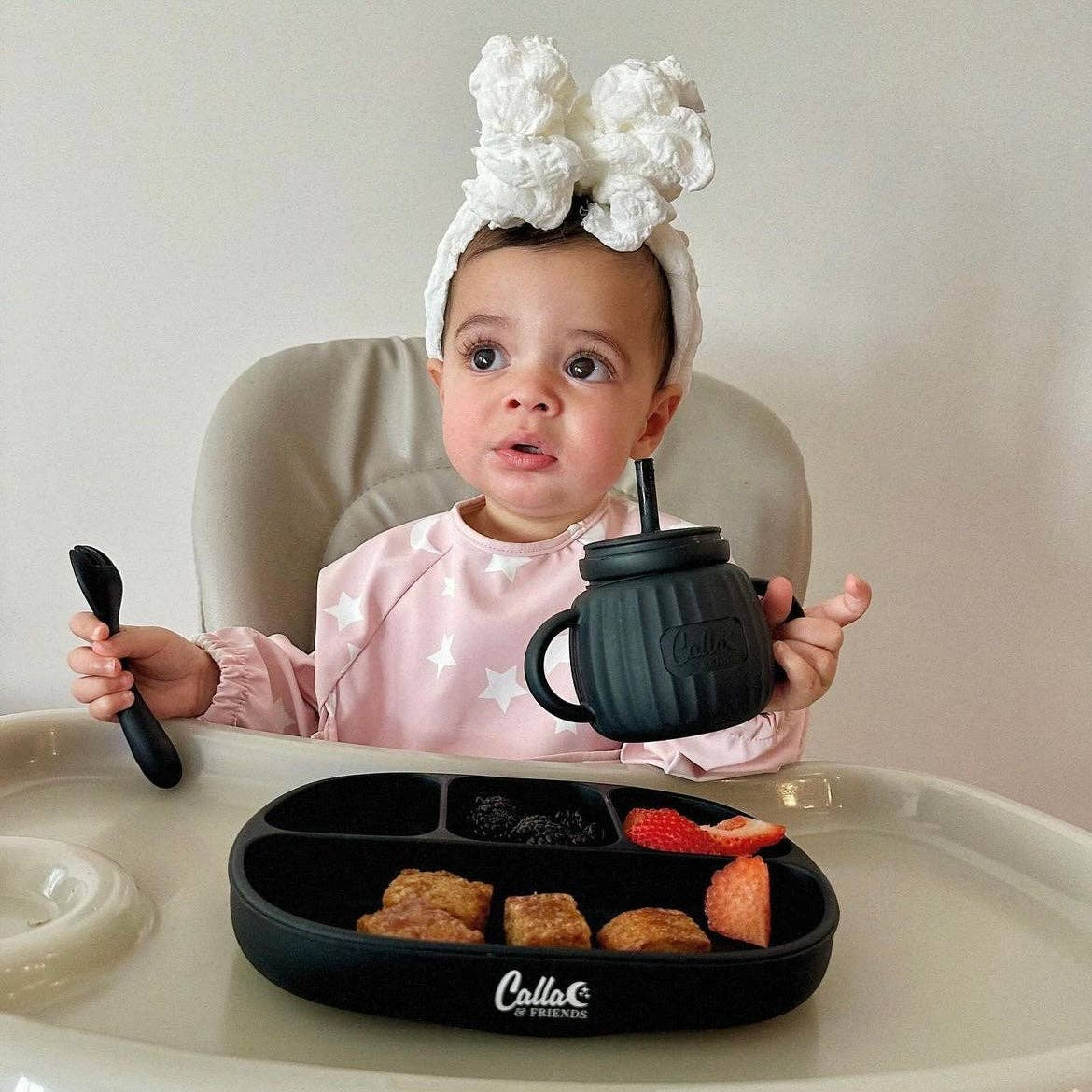 Calla & Friends - Wholesale Bib - Baby - The Grayson Long Sleeve Bib - Starry Night9