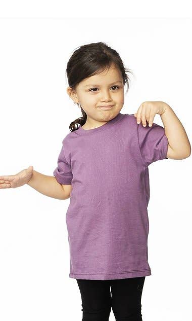 Royal Apparel - Wholesale T-Shirt - Kids - Toddler Organic Short Sleeve Crew Tee2