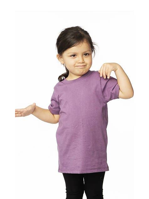 Royal Apparel - Wholesale T-Shirt - Kids - Toddler Organic Short Sleeve Crew Tee2