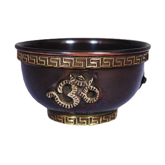 OM koperen kom (3 inch) voor wholesale door Designs by Deekay Inc.