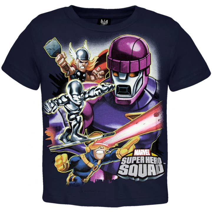 Marvel Super Hero Squad - T-shirt Grande para Crianças Grandes por atacado de Official Store