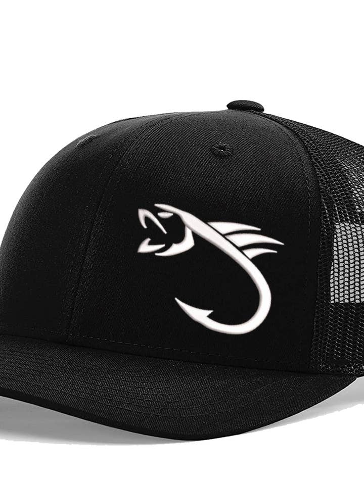 Fish Hook Outdoor Adjustable Embroidered Trucker Hat for wholesale by Multi-Vendor Sales