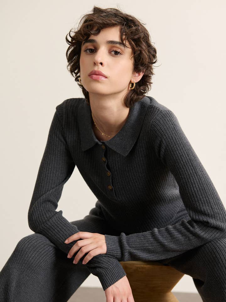Knit polo - BINTI for wholesale by Garance Paris