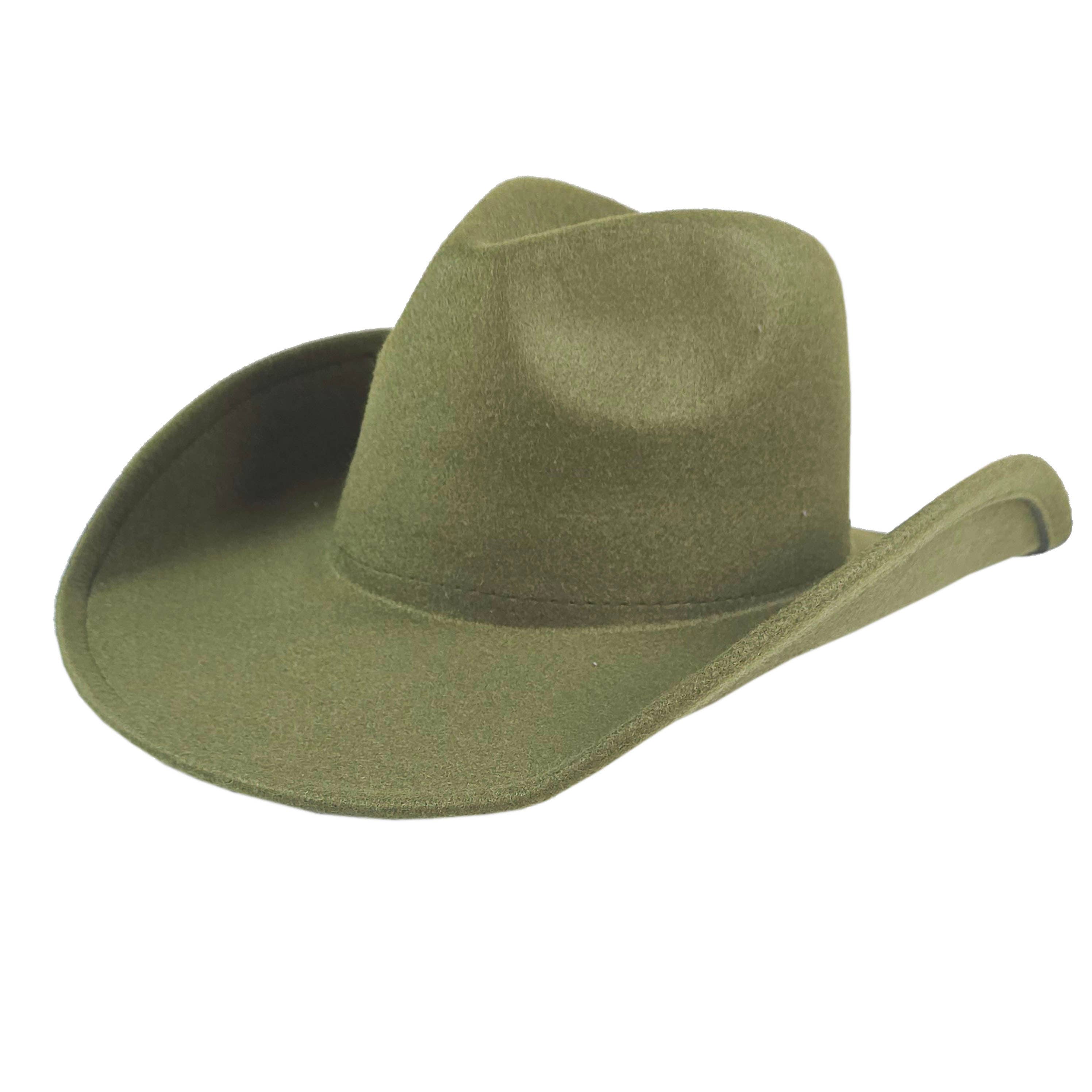 AdornWise - Wholesale Cowboy Hat - Unisex - Vegan Felt Classic Cowboy Hat – Adjustable & Durable1
