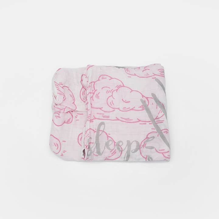 Crover - Wholesale Swaddle - Baby - 100% Cotton Pink Sleep Cloud Baby Swaddle Blanket4