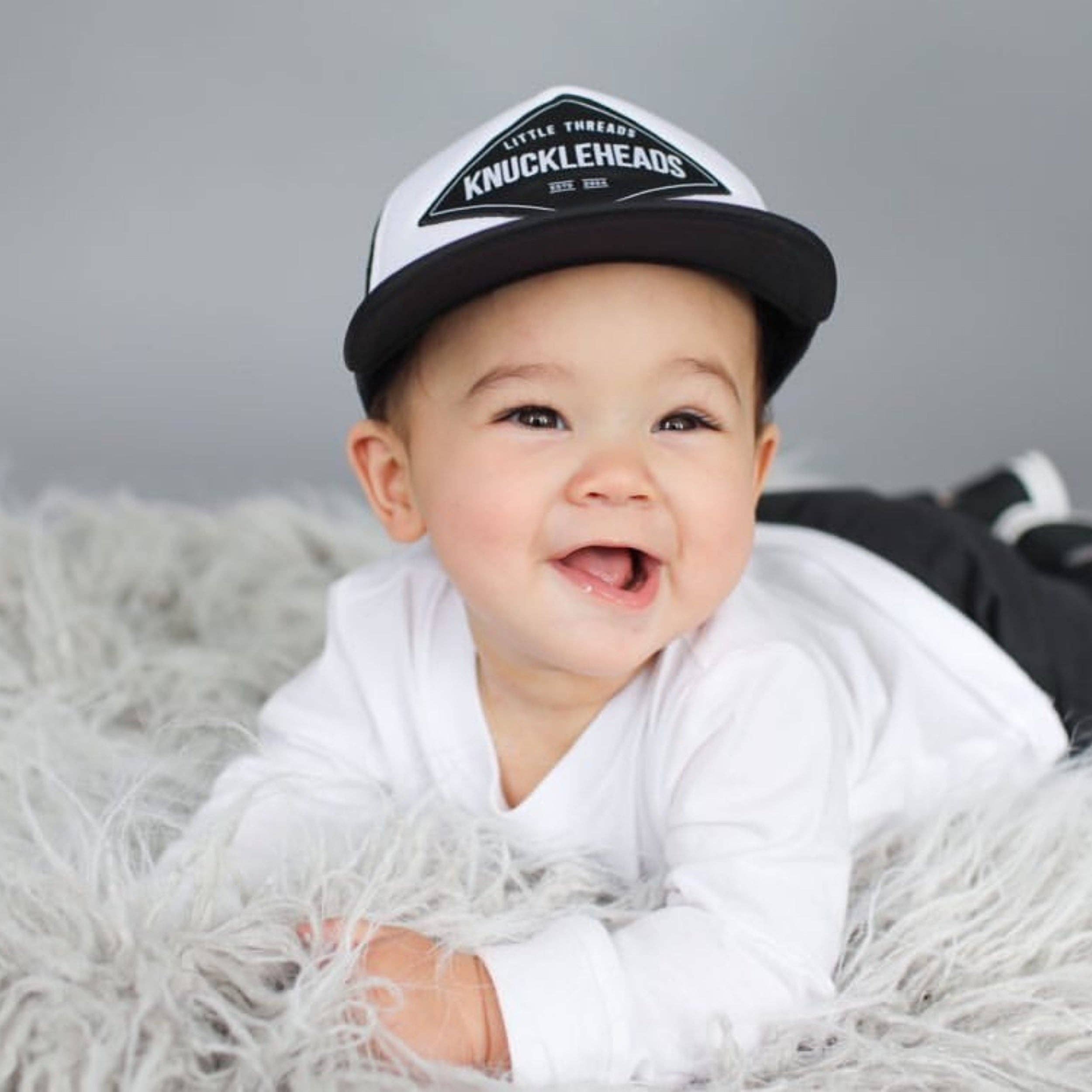 Black Hat for Infant | Blake Infant Beach Summer Trucker Hat for wholesale on Faire1