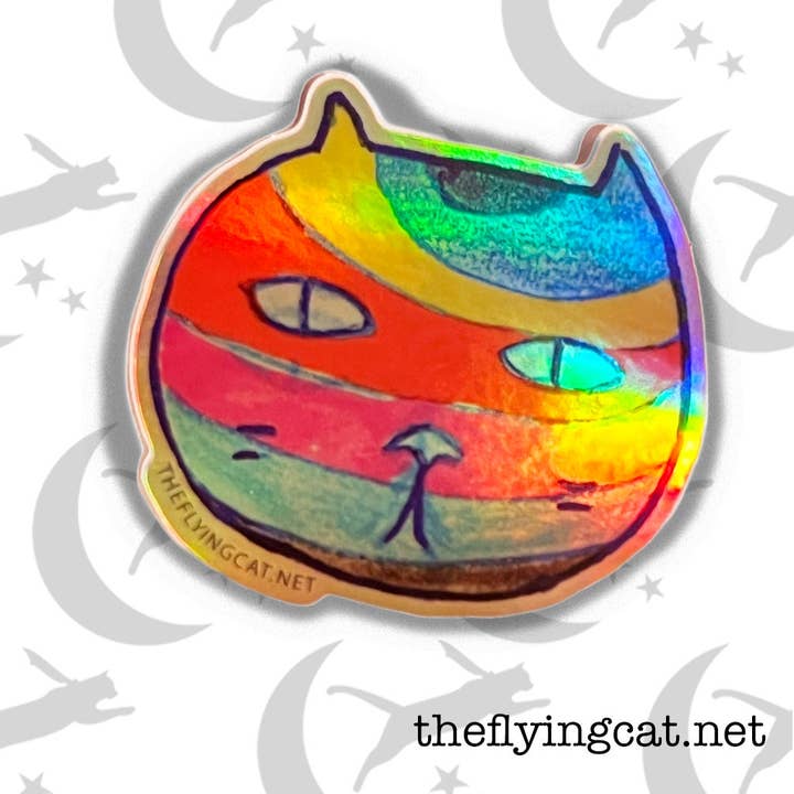 Holo Rainbow Bobble Head for wholesale by The Flying Cat