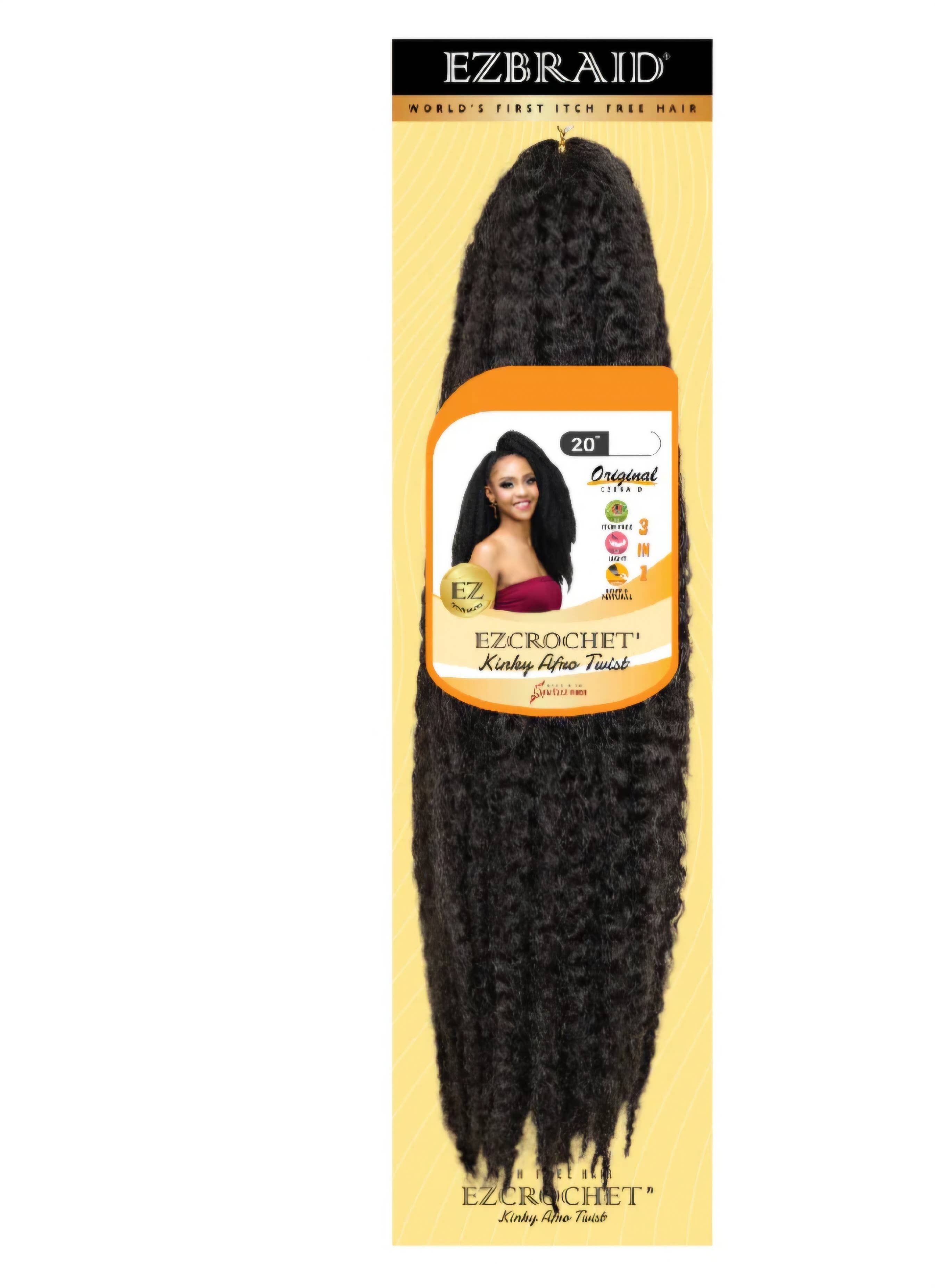 Majestic Wholesale - Wholesale Hair Extensions - EZBraid EZCrochet Kinky Afro Twist 20" Assorted Colors4