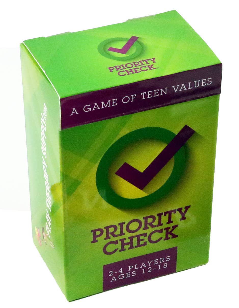 Play Therapy Supply - Wholesale Card Game - Priority Check: A Game of Teen Self-Awareness