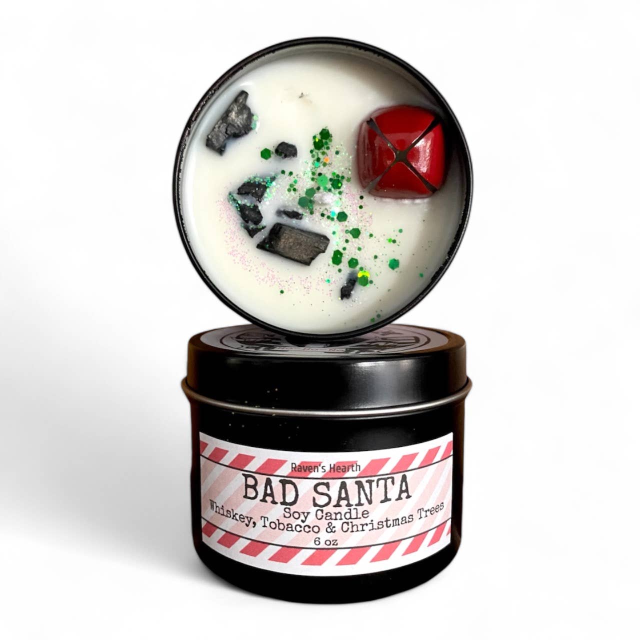 Raven’s Hearth – Großhandel Kerze im Glas / gefüllte Kerze – Bad Santa Candle | Frecher Weihnachtsduft | Vegan 2