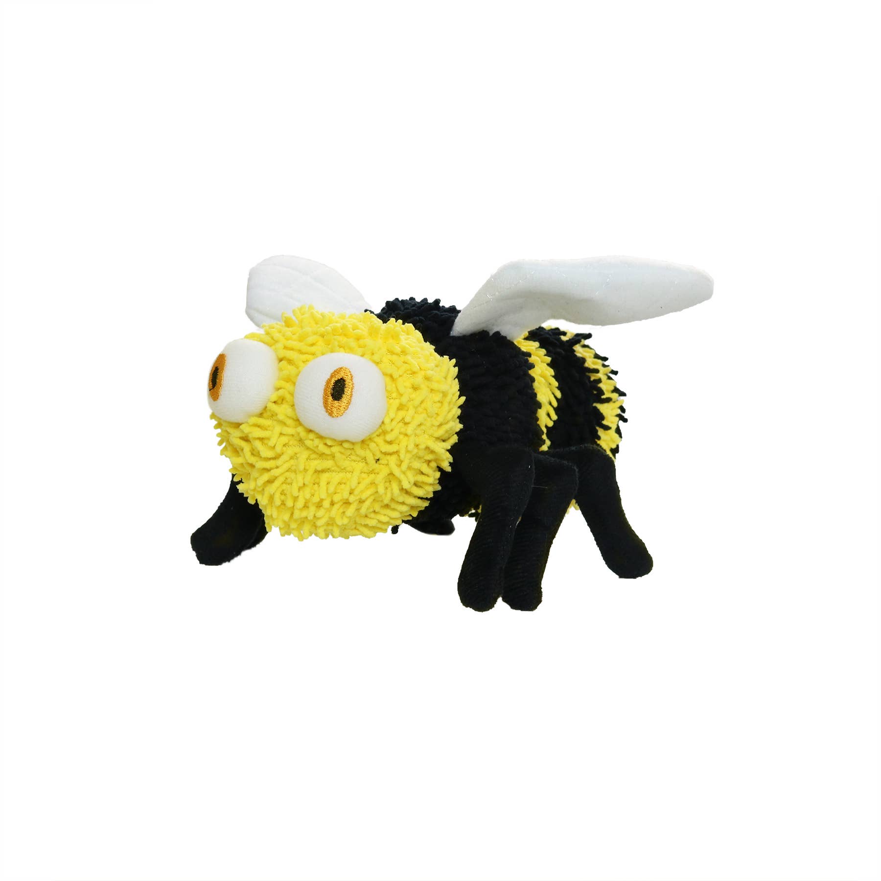 Tuffy Dog Toys - VIP Products – Großhandel Haustier-Quietschspielzeug – Hund – Mighty Microfiber Ball Med Bee, robustes, quietschendes Hundespielzeug