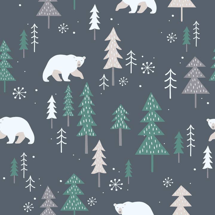 Big Kid Pajama - Winter Forest for wholesale on Faire