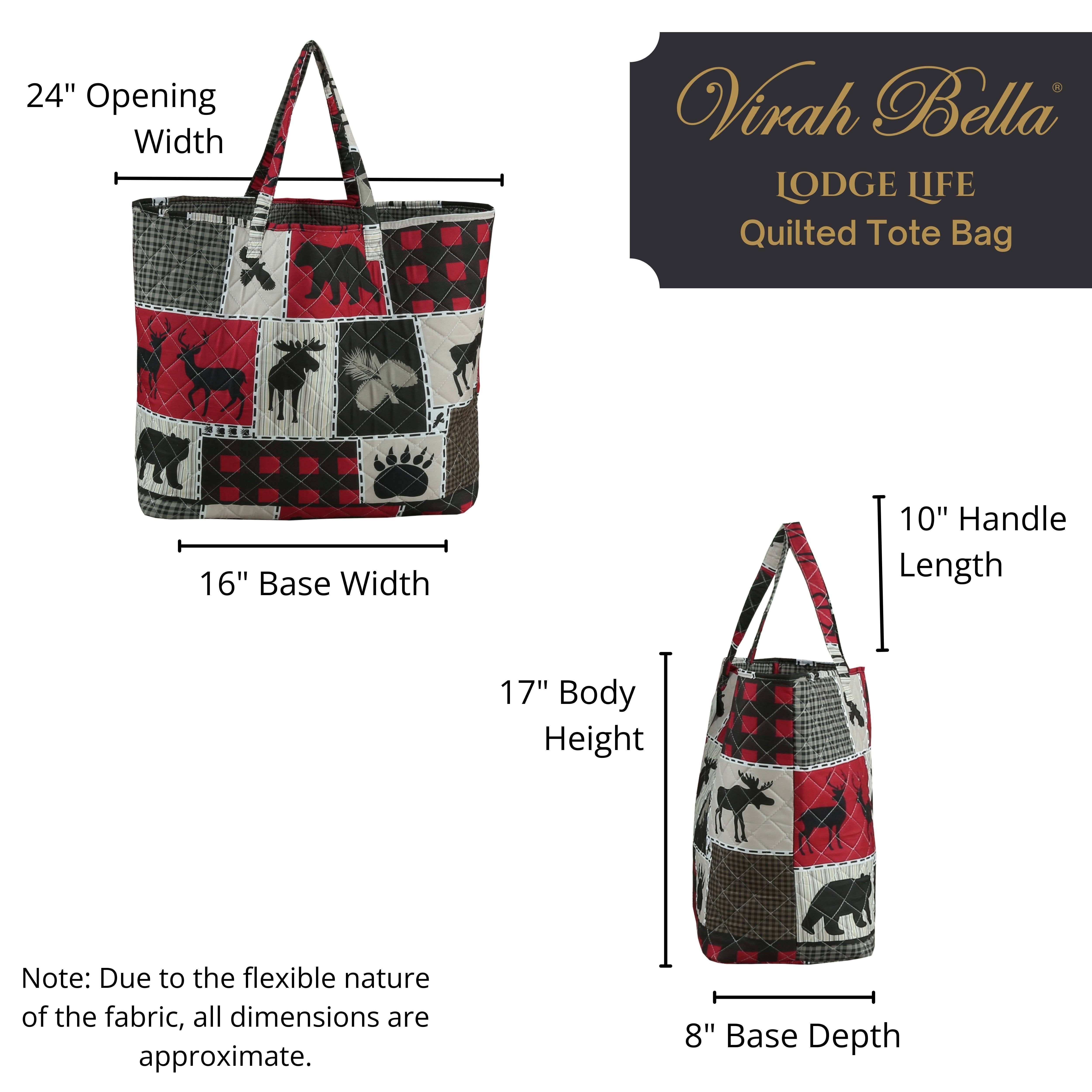 Duke Imports - Vente Tote bag – femme - Sac cabas matelassé "Lodge Life"2