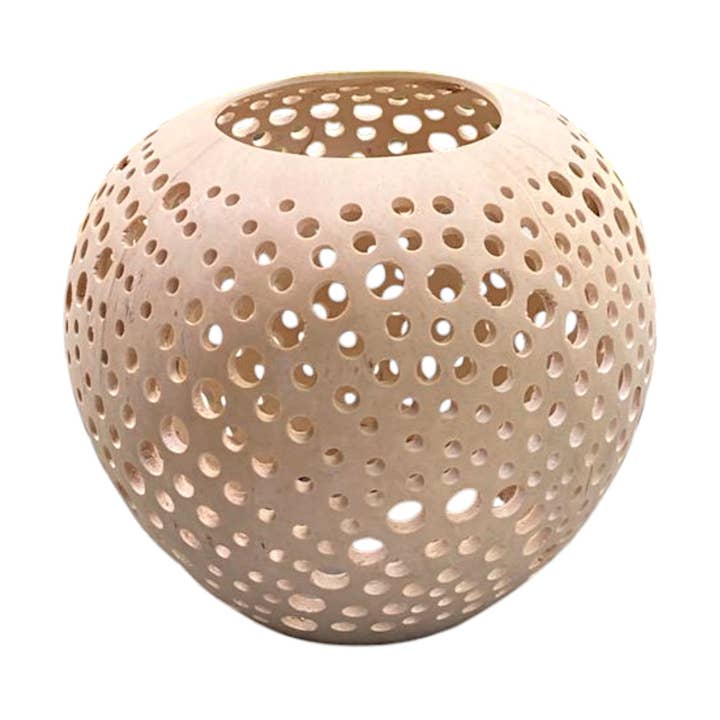 Natural Carved Coconut Tealight Candle Holder and other Purchase Wholesale coconut husk. Free Returns & Net 60 Terms on Faire trending on Faire.