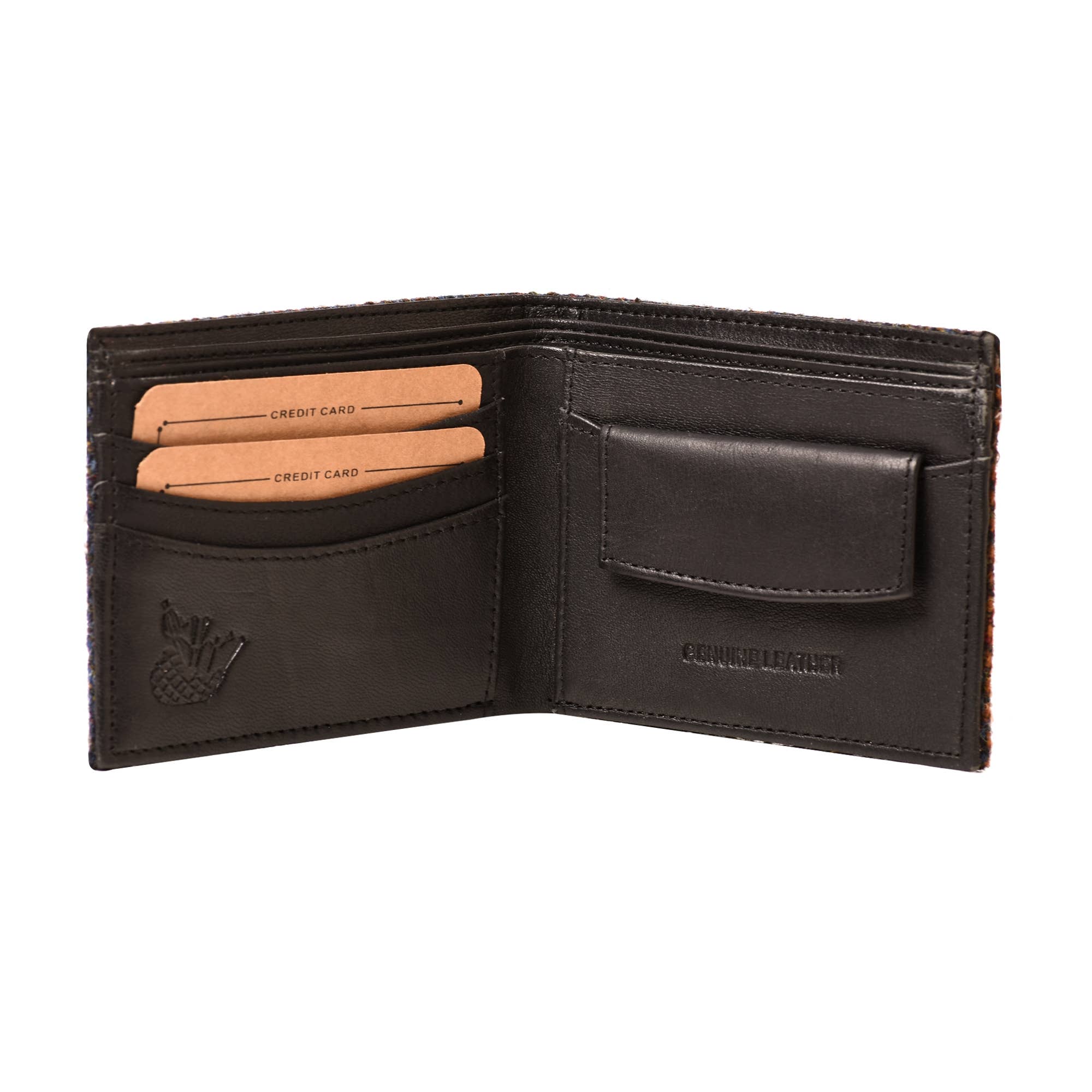 BNG - Wholesale Wallet - Men's - Green Leather Bi-fold Wallet with Card Pocket Curved1