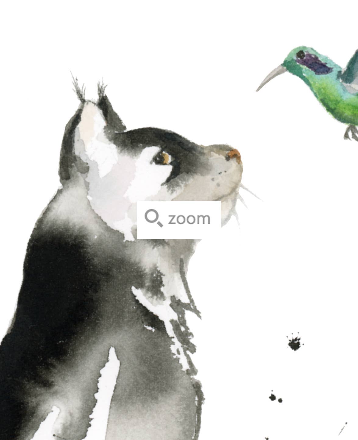 Easy Sunday Club – Engroshandel Kunsttryk – Kat & Kolibri Akvarel Kunst Print2