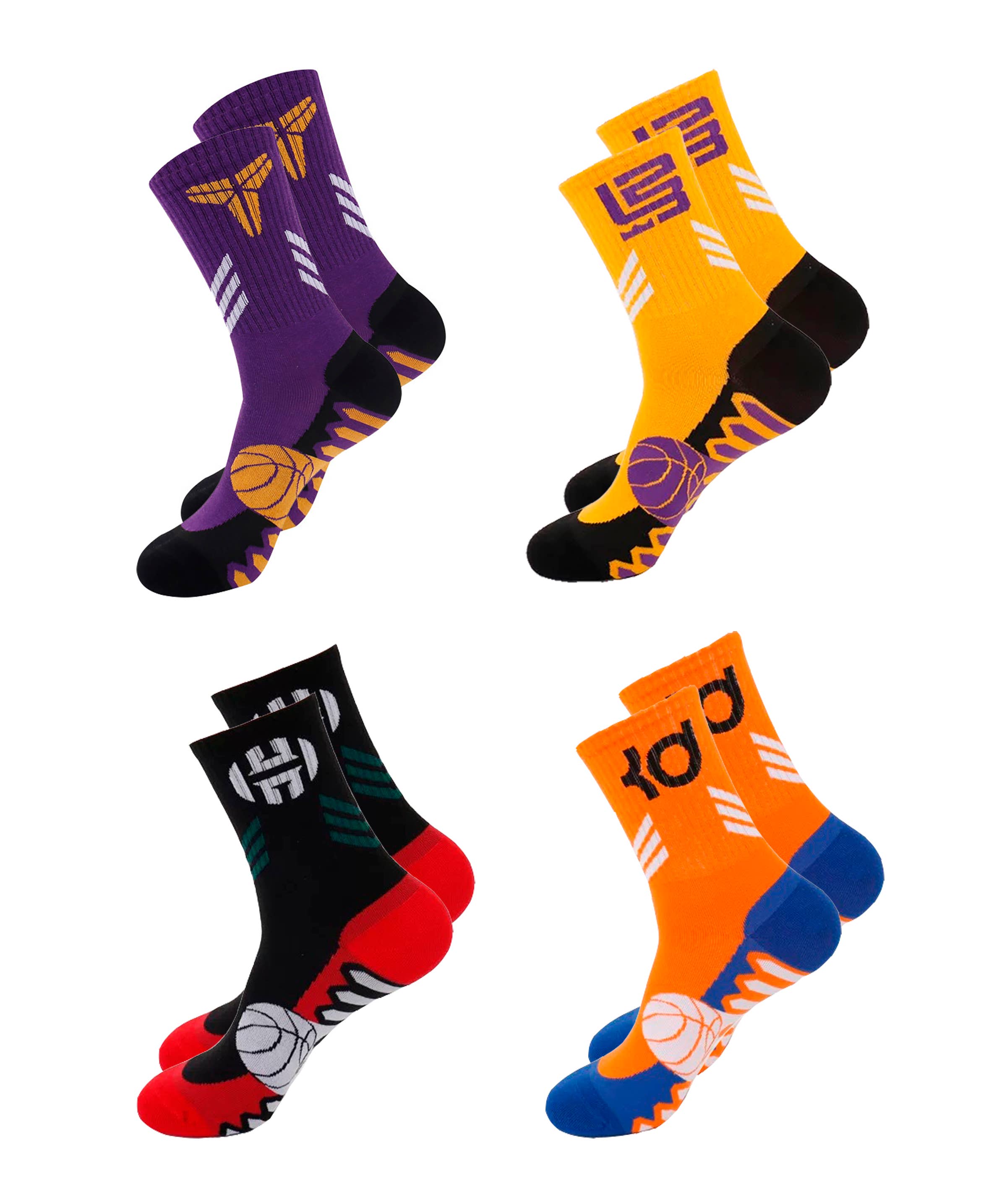 Ivedin - Wholesale Socks - Unisex - Pack of Technical Sports Socks NBA Kids One Size1