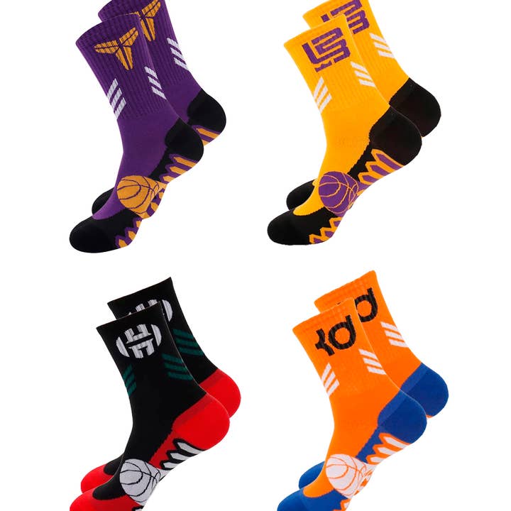 Ivedin - Wholesale Socks - Unisex - Pack of Technical Sports Socks NBA Kids One Size1