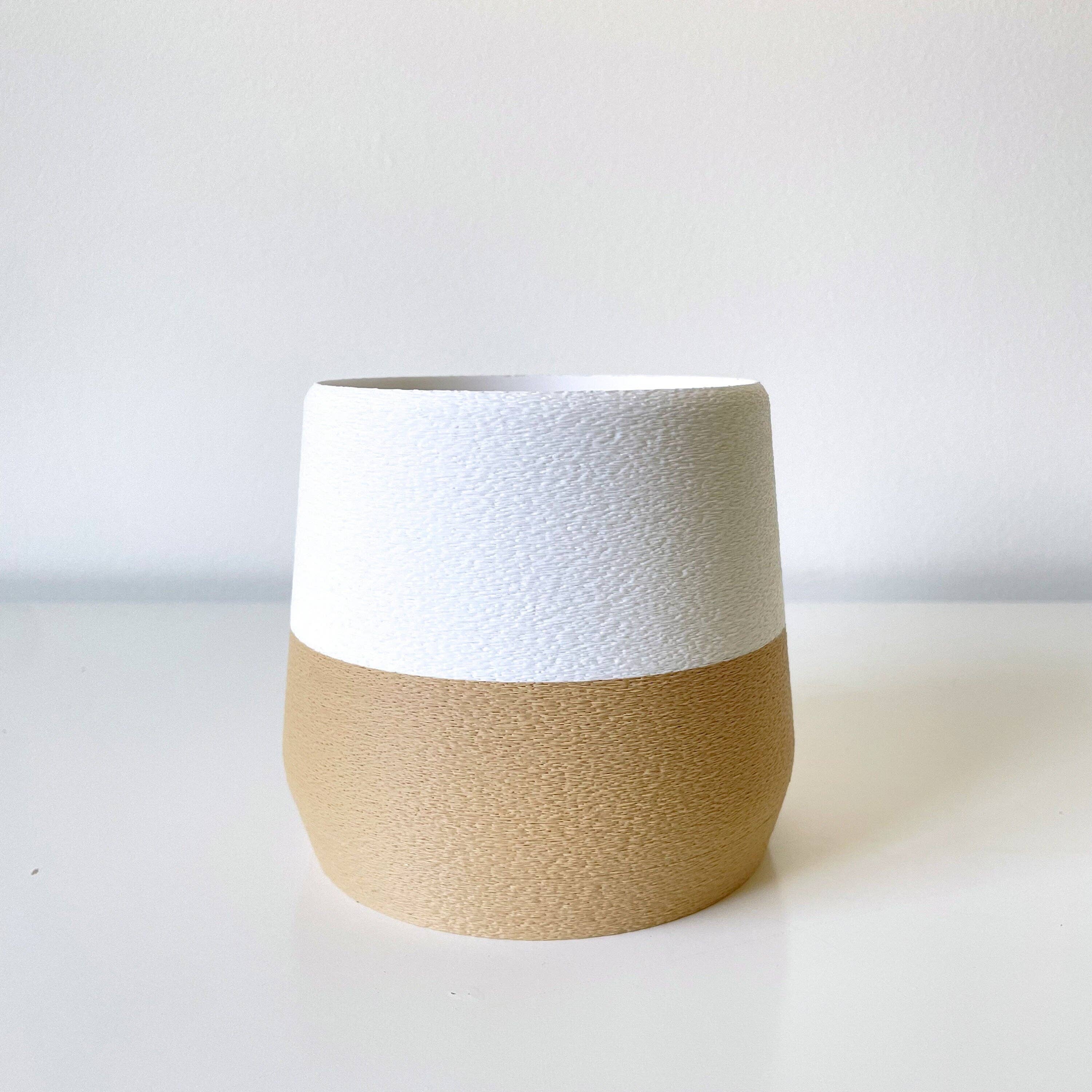 Sonnihaus – wholesale Kruka – KYOTO Blomkruka med inbyggd bricka och dränering, 3D-printad minimalistisk design4