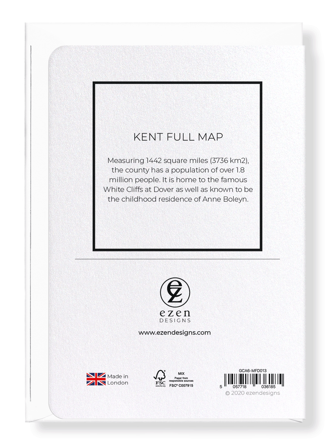 Ezen Trade - Wholesale Everyday Greeting Card - KENT FULL MAP: Greeting Card1