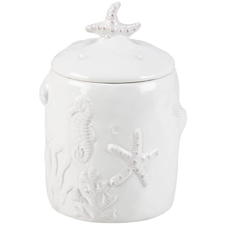 Embossed Beach Canister for wholesale by Primitives by Kathy