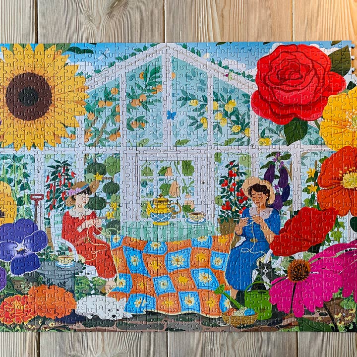 Penny Puzzle - Wholesale Puzzle - Adult - GARDEN OF FRIENDSHIP 1000 piece jigsaw puzzle4