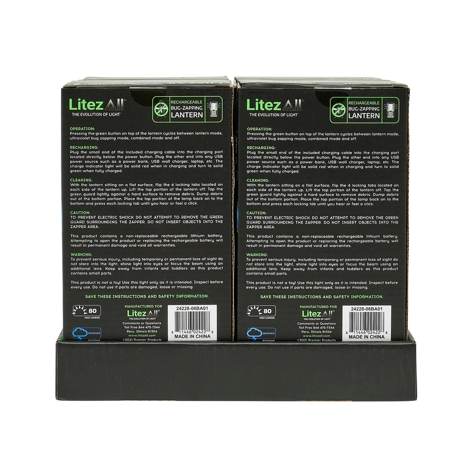 LitezAll - Wholesale Lantern - LitezAll Rechargeable Bug Zapping Lantern48