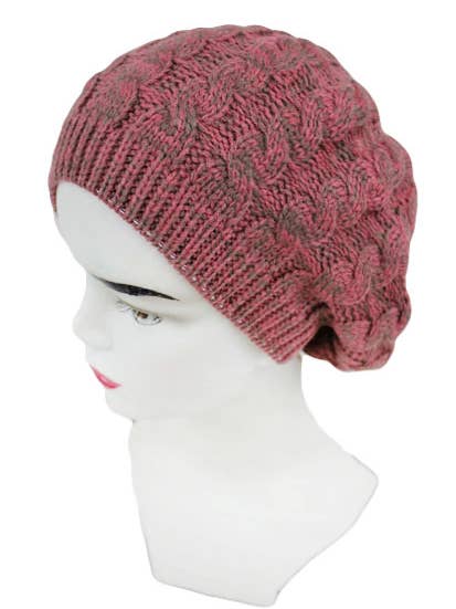 Casquette béret souple à motif torsadé pour la vente par Cap Zone