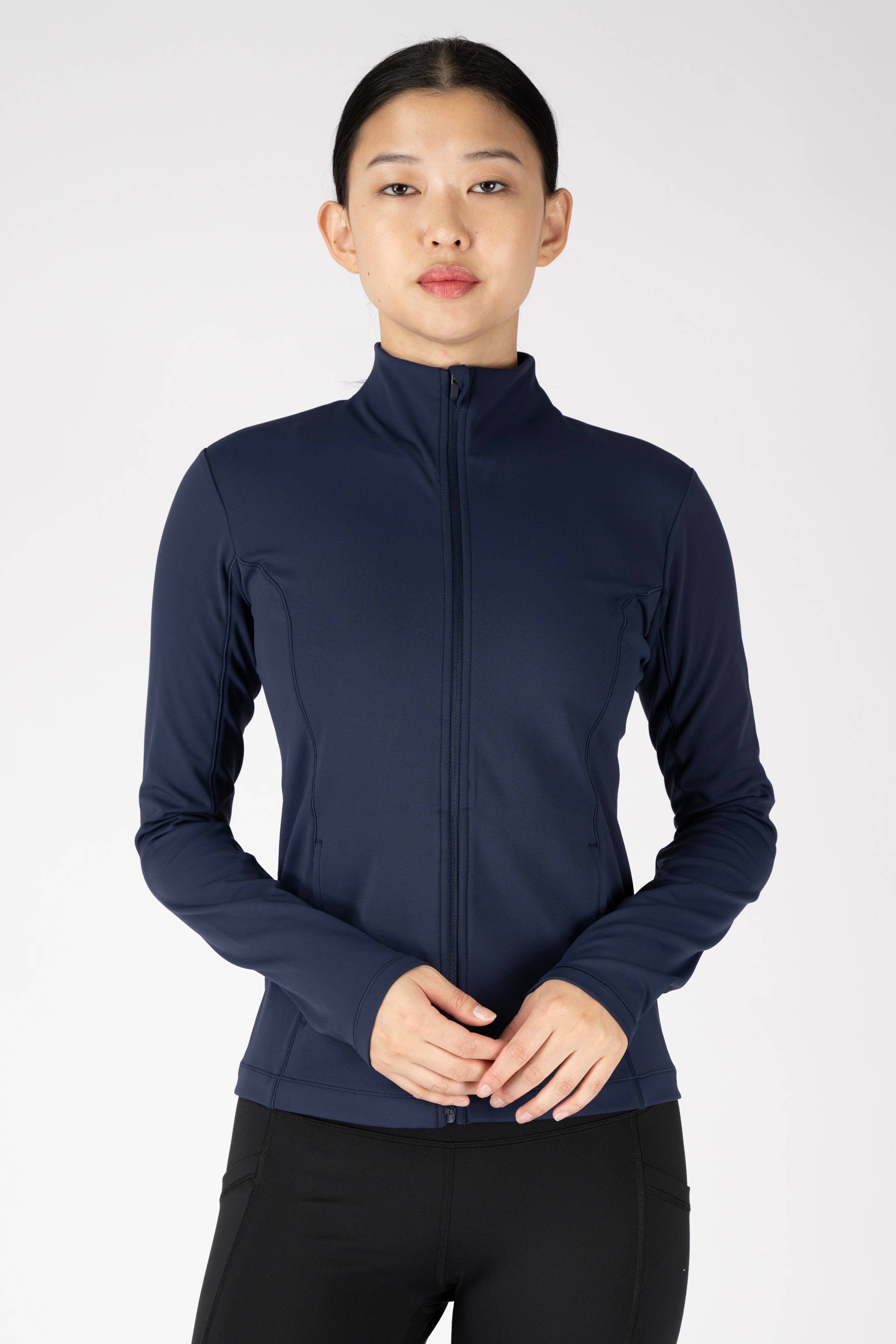 90 Degree by Reflex & Yogalicious - Venta al por mayor Chaqueta deportiva - Mujer - Chaqueta deportiva Wonderlink Linear con cierre completo para mujer0