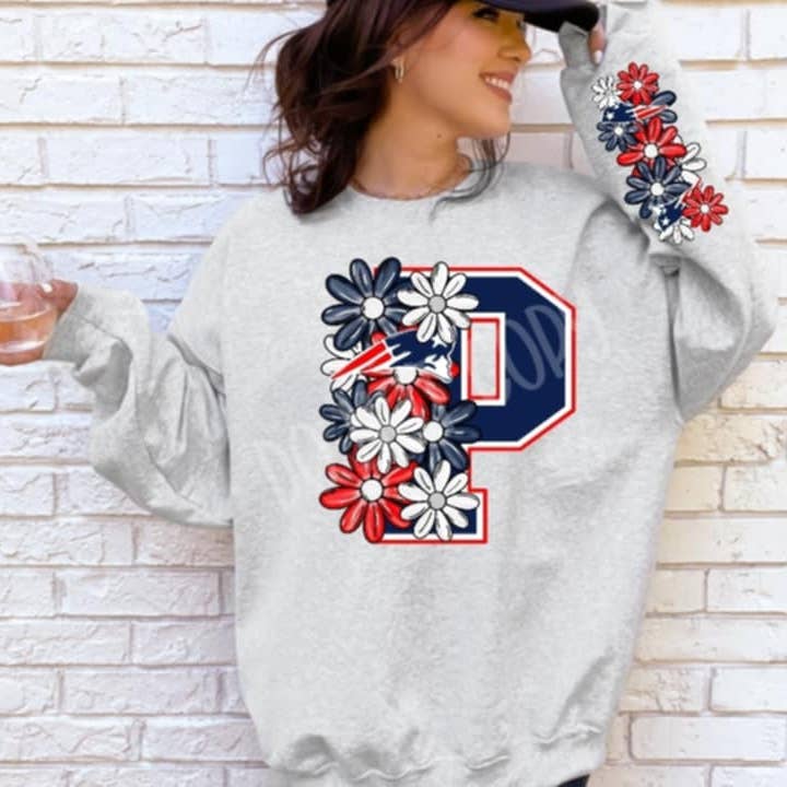 Custom As Shown Ash Patriots - Sweatshirt for wholesale on Faire