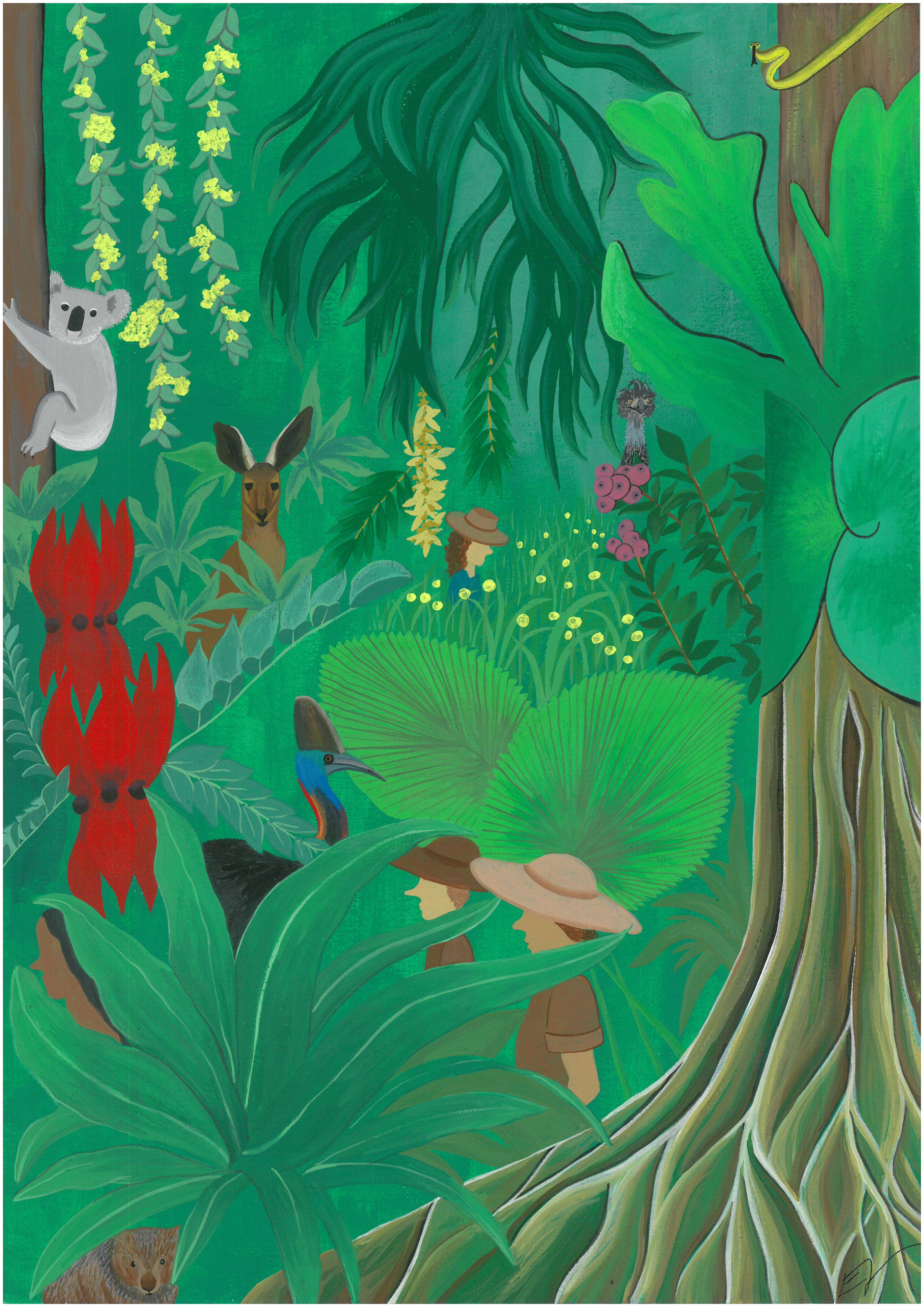 Eliza Barnes - Wholesale Art Print - 'Down Under' Art Print1