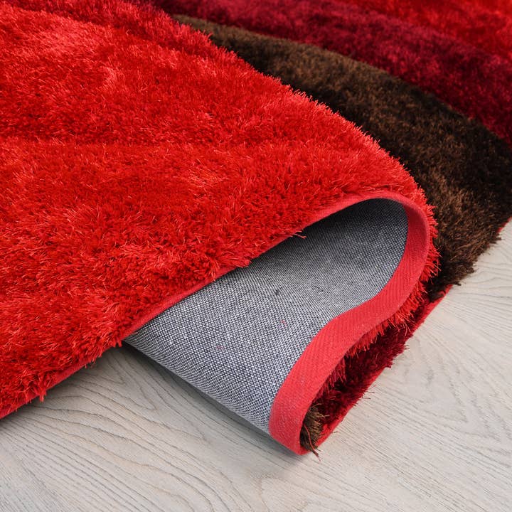 Amazing Rugs - Wholesale Area Rug - 3D Shaggy Hand Tufted Area Rug - Red/Black
