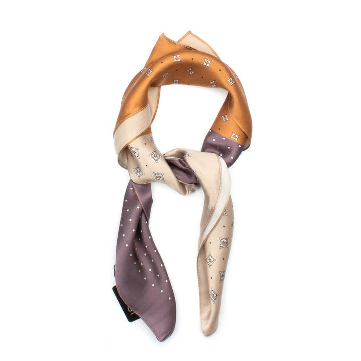 Horst Sidensjal 70x70cm Brun for wholesale by 7East