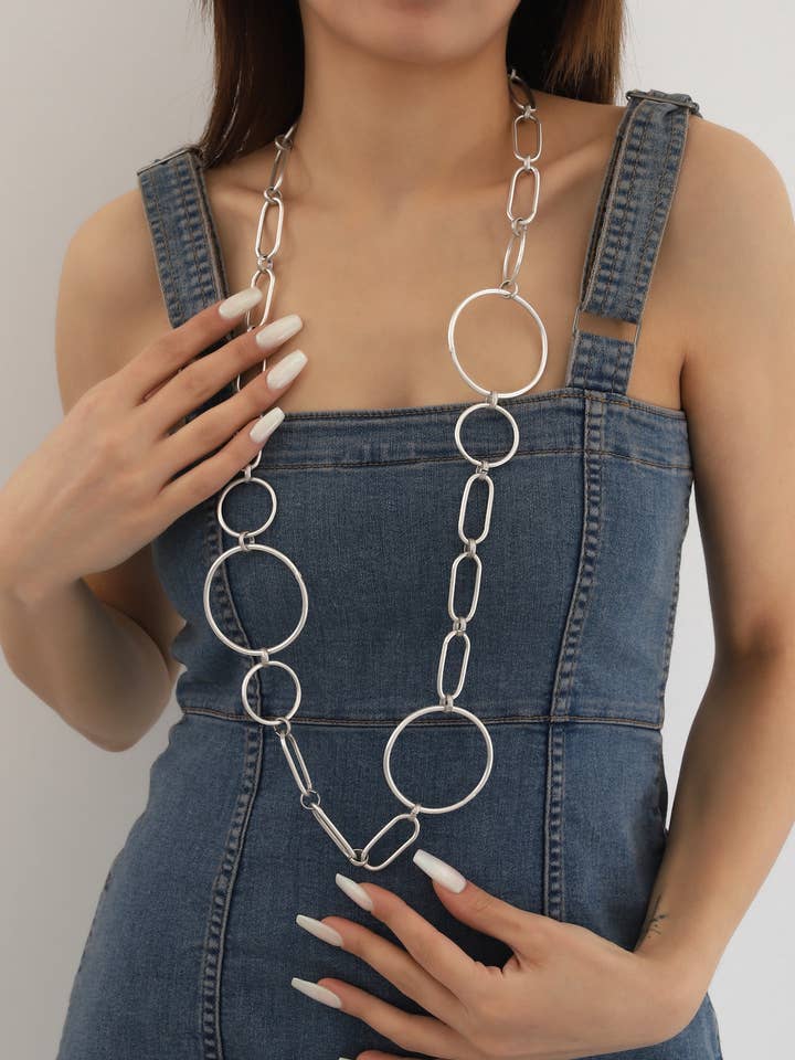 Silver Plated Women Chain Necklace for wholesale by BUBU BY TEKIN SHOP