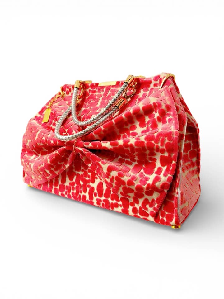 Pink Velvet Dr. Bag *Designer Favorite for wholesale by Soderena Designs