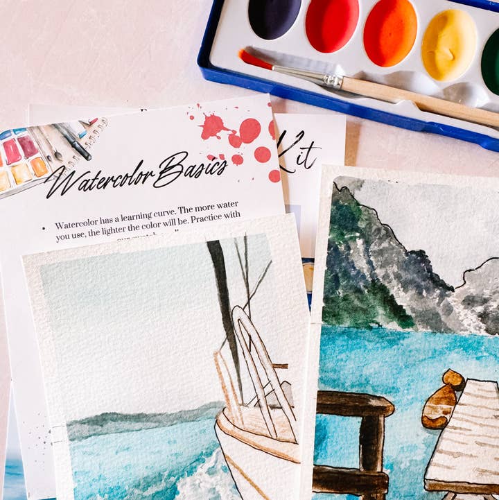 Frederick Made - Wholesale DIY Craft Kit - Getaway MINI Watercolor Kit1