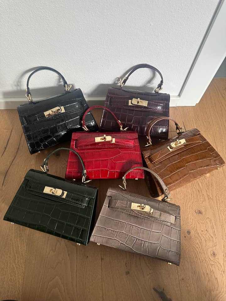 MINI K - Genuine leather crocodile print for wholesale by Zhade