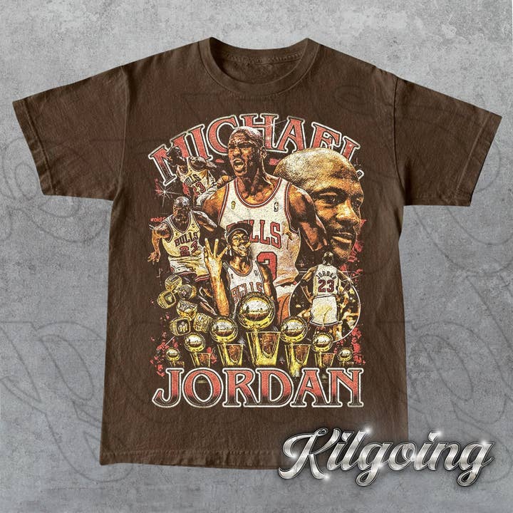 TheKingShirt - Wholesale Screen Printed T-Shirt - Unisex - Limited Michael Jordan Vintage 90s Unisex T-Shirt3