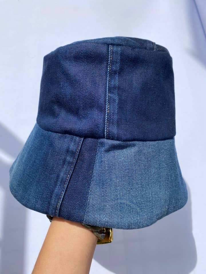 Bucket Hat Gee Star - blue denim for wholesale by Schmitd