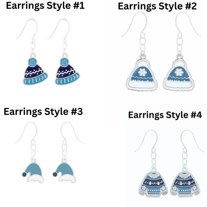 Bad Apple Designs - Wholesale Dangle earrings - Ugly Christmas Sweater Earrings | Funny Holiday Jewelry5