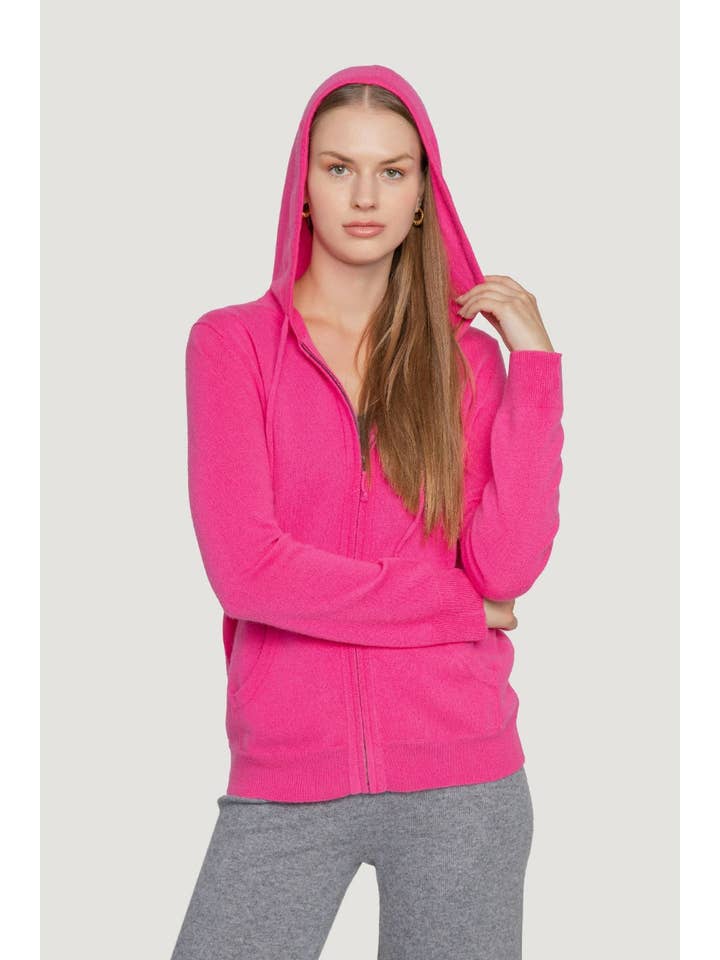 QUINN – wholesale Hoodie – Women's – Cashmere Zip Hoodie