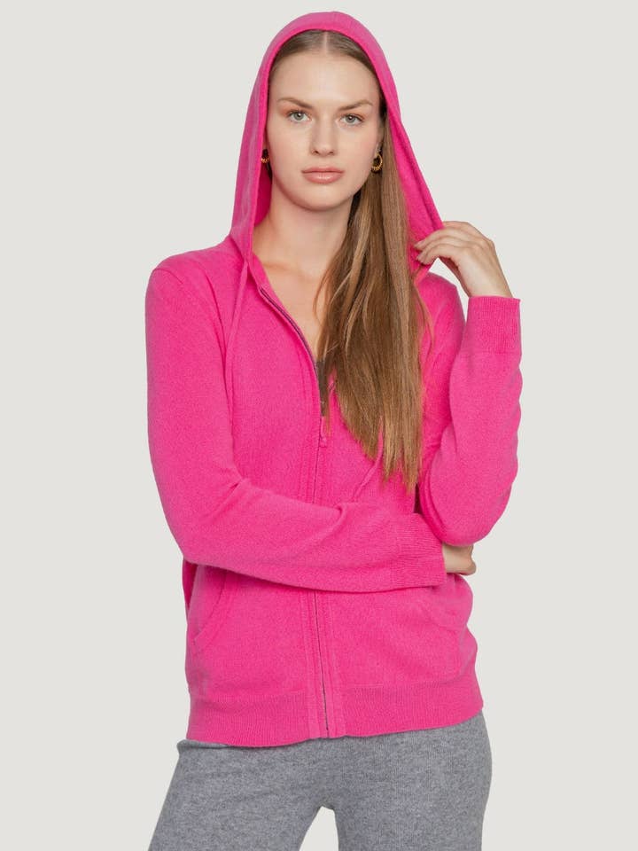 Cashmere Zip Hoodie for wholesale by QUINN
