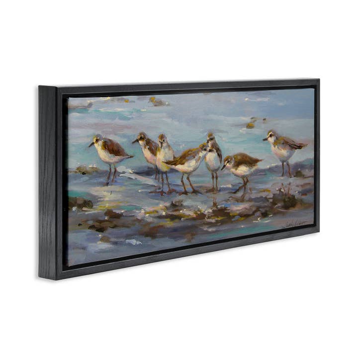 Stupell Industries - Wholesale Wall Sign - Sandpiper Flock on Shore - Framed Wall Art27