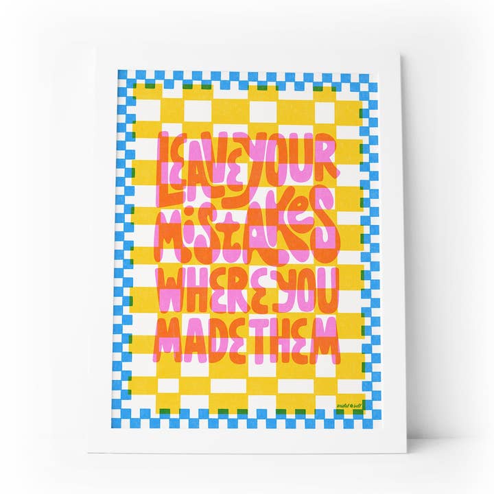 Lámina Leave Your Mistakes para venta al por mayor de KANDS.CO