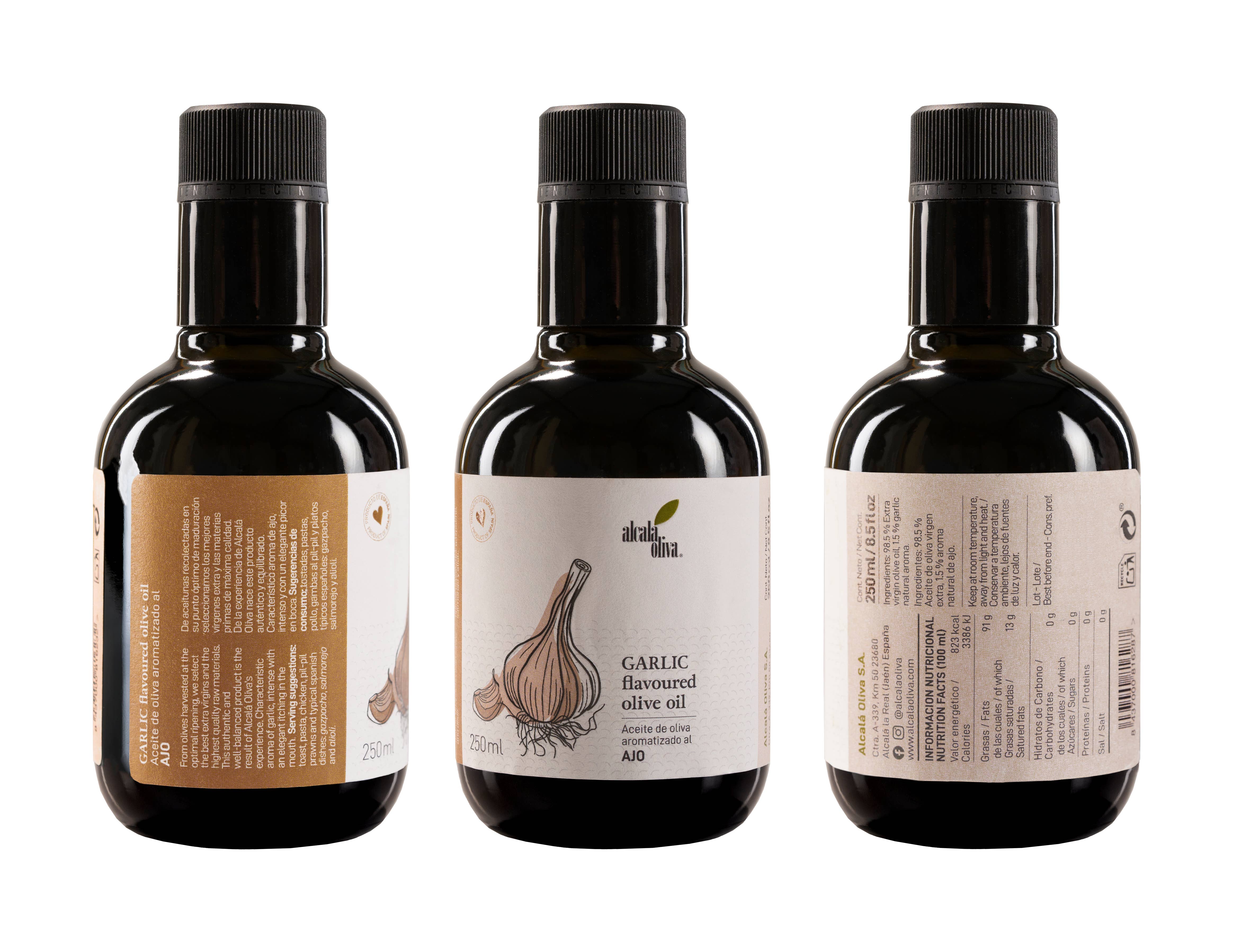 ALCALA OLIVA - Wholesale Olive Oil - Garlic flavoured Olive Oil (250 ml)1