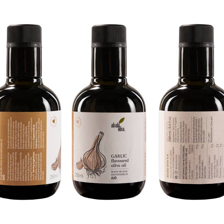 ALCALA OLIVA - Wholesale Olive Oil - Garlic flavoured Olive Oil (250 ml)1