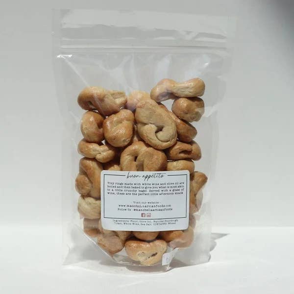 Mano Bella Artisan Foods - Wholesale Crackers - Taralli Crackers - Rosemary