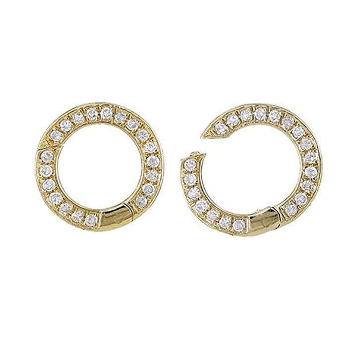 Ciondolo rotondo Diamond Clicker, 11 mm per la vendita all'ingrosso da parte di Jewels of Mewar